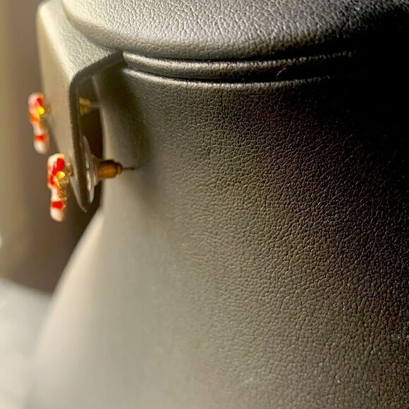 Vintage Adorable Christmas Earrings SET of 2 Pairs, Unmarked - Picture 4 of 4